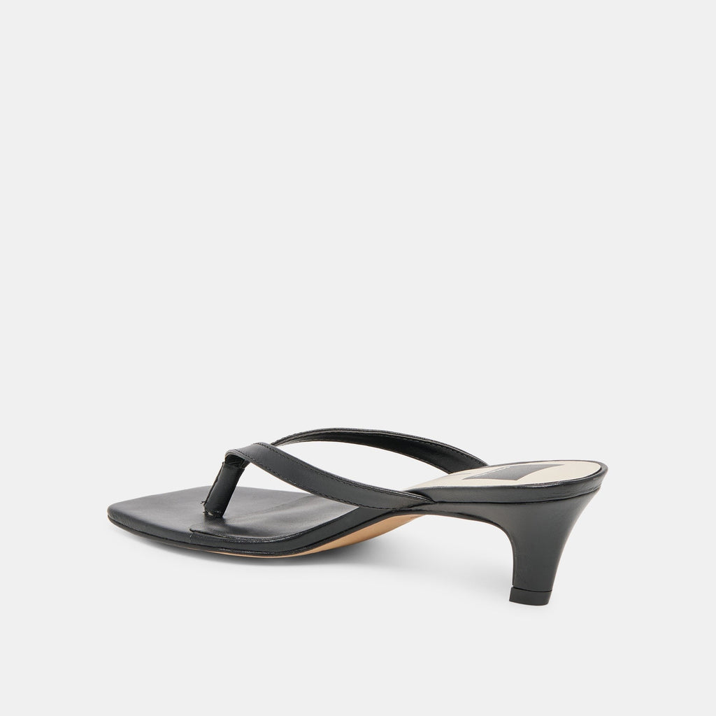 RAMIA HEELS BLACK LEATHER