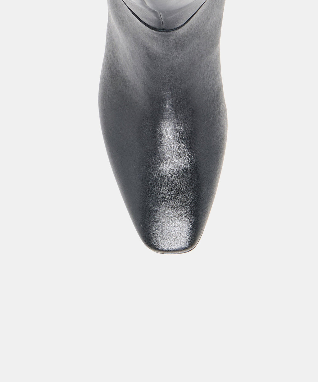TYWIN WIDE CALF BOOTS BLACK LEATHER