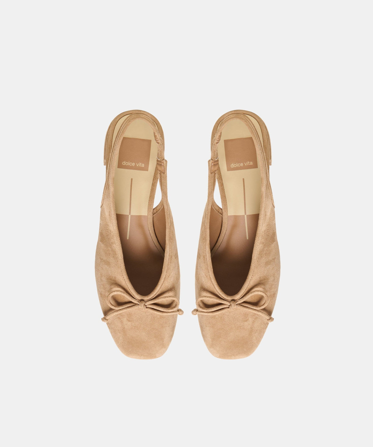 MARIEN MID HEELS LT BROWN SUEDE
