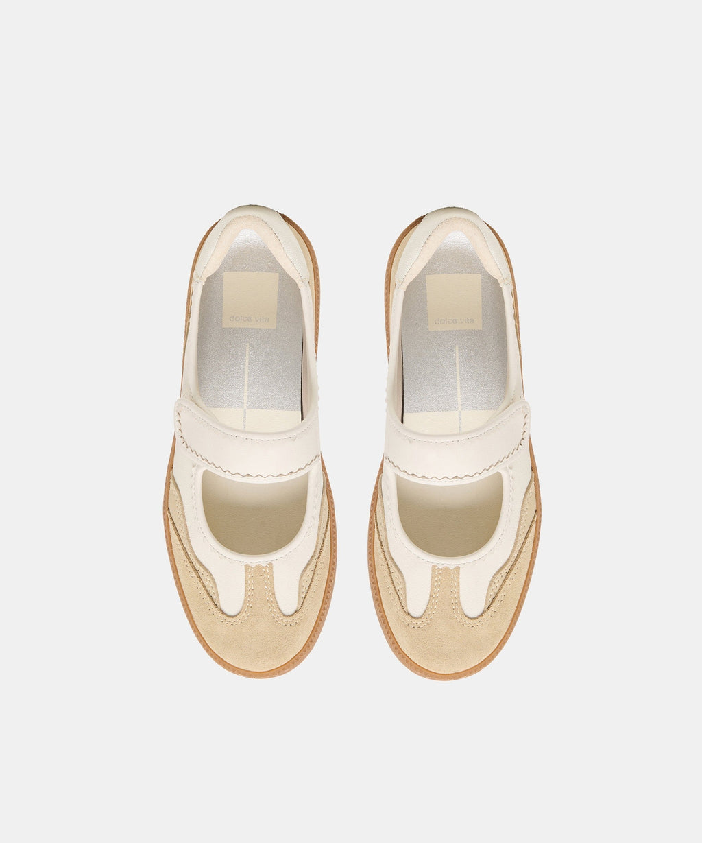 NANET SNEAKERS IVORY MULTI LEATHER