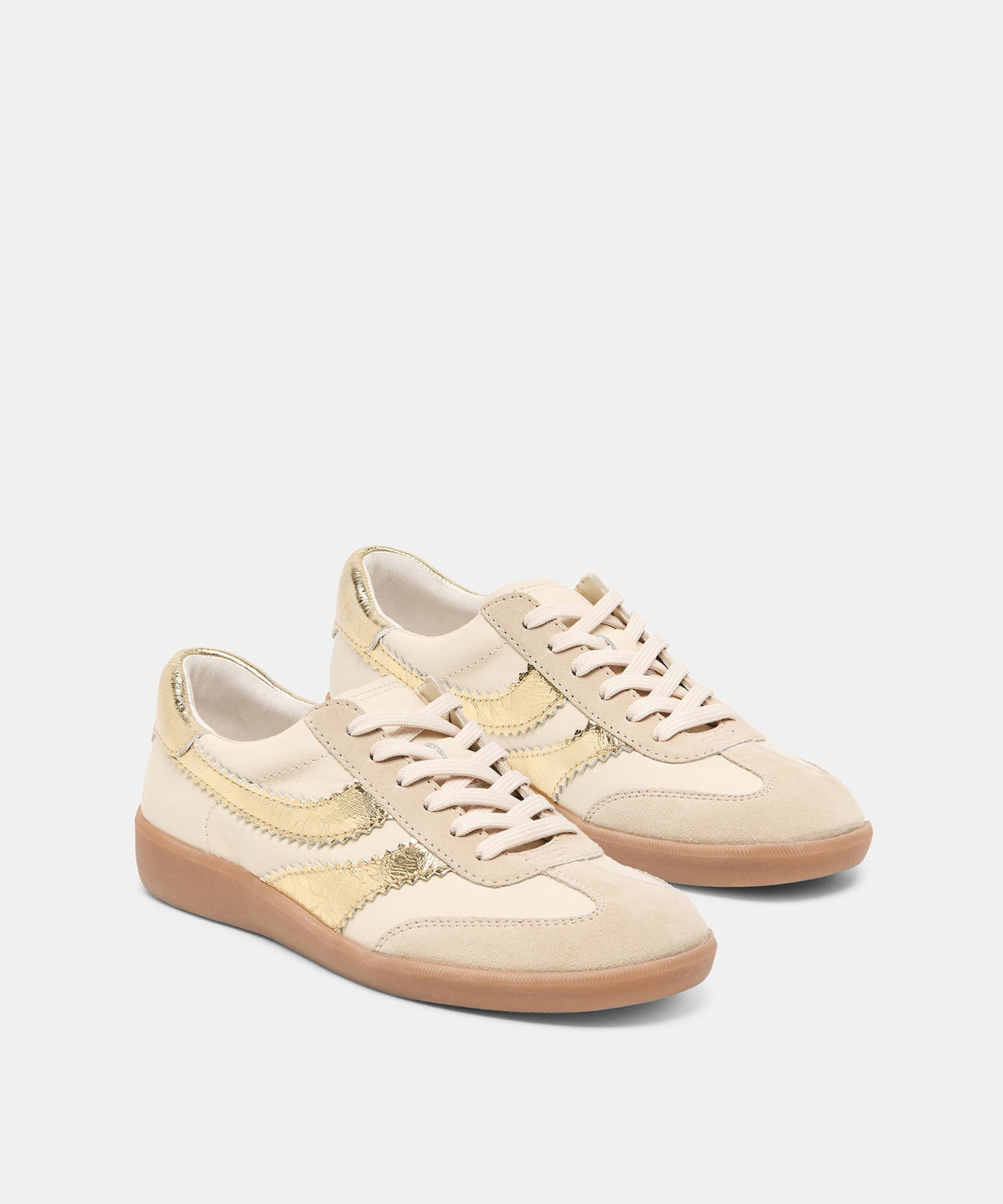 MERIT SNEAKERS WHITE GOLD LEATHER