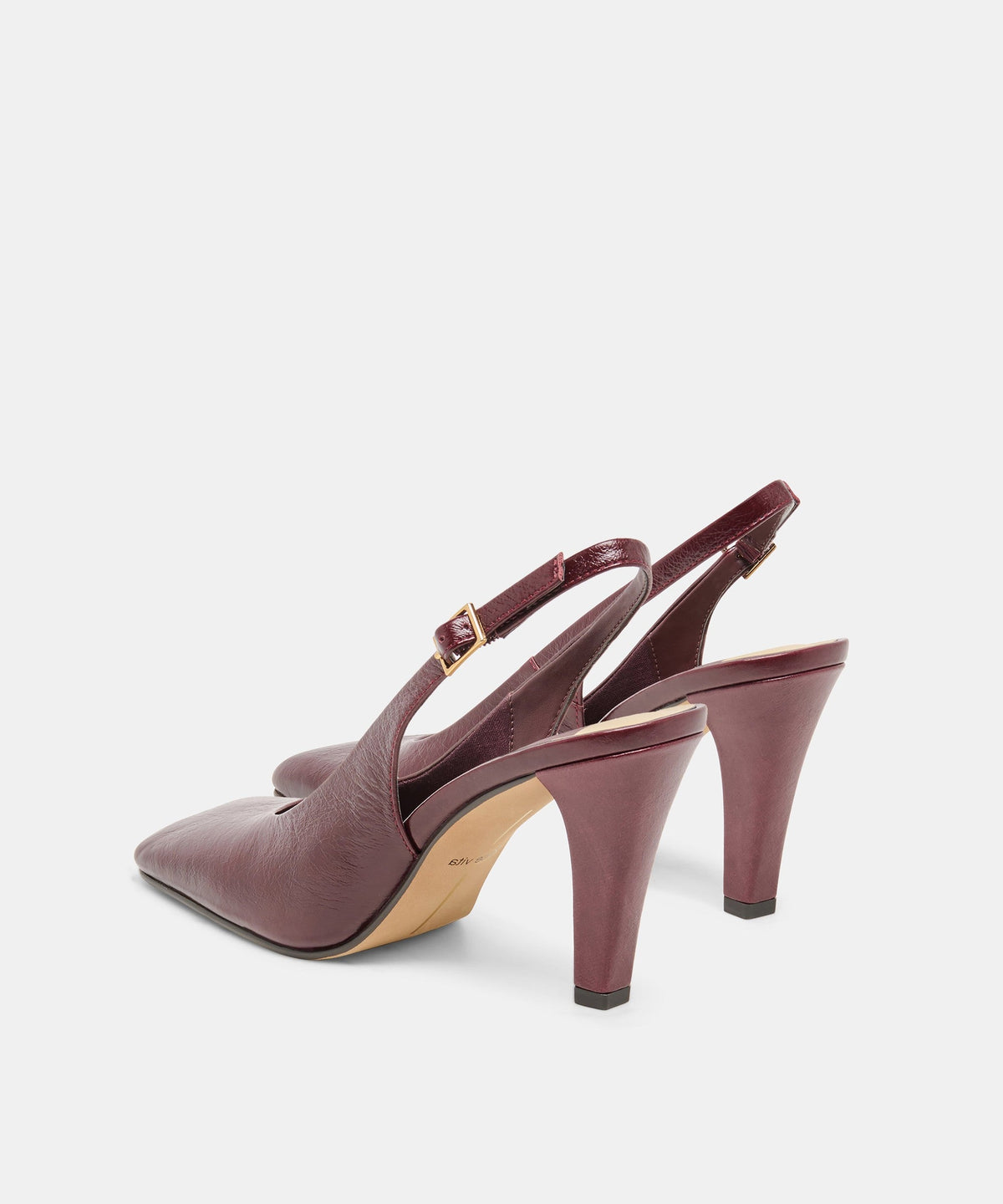 GESSIA HEELS OXBLOOD CRINKLE PATENT