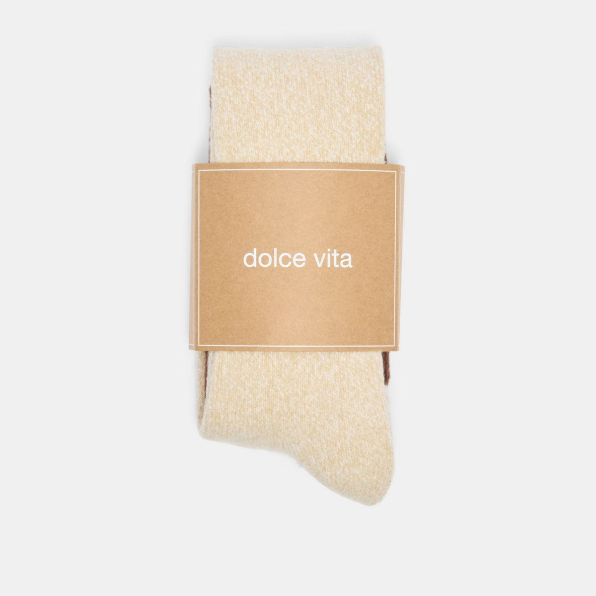 2 PACK CHUNKY KNEE HIGH SOCKS TAUPE MULTI