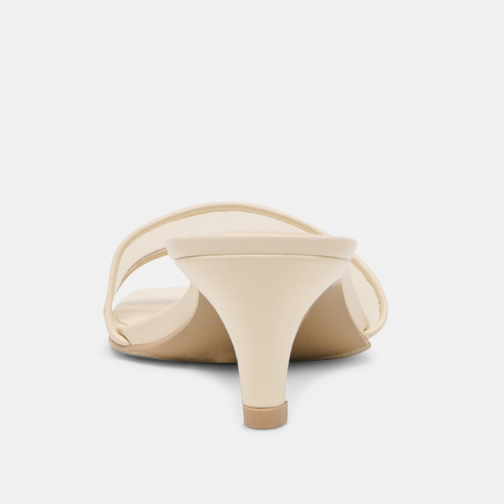REXA MESH HEELS CREME MESH