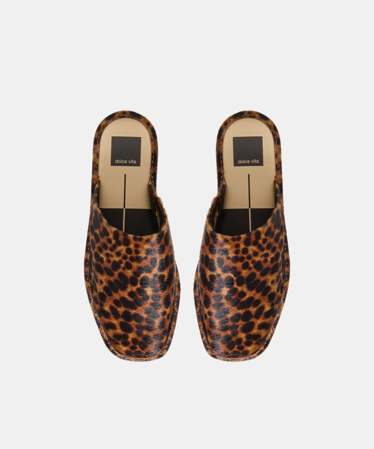 PHIRA FLATS DK LEOPARD CALF HAIR