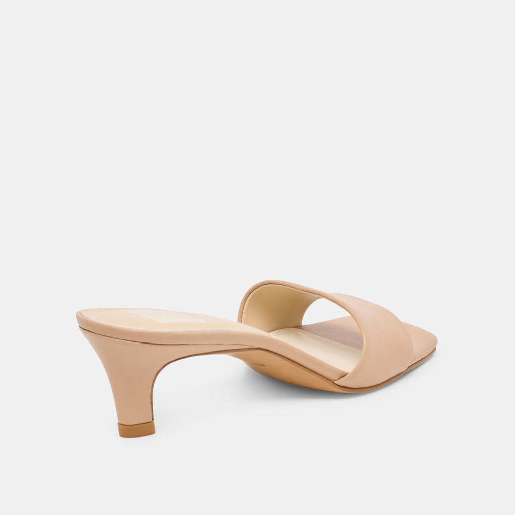 REXA HEELS LIGHT TAN LEATHER