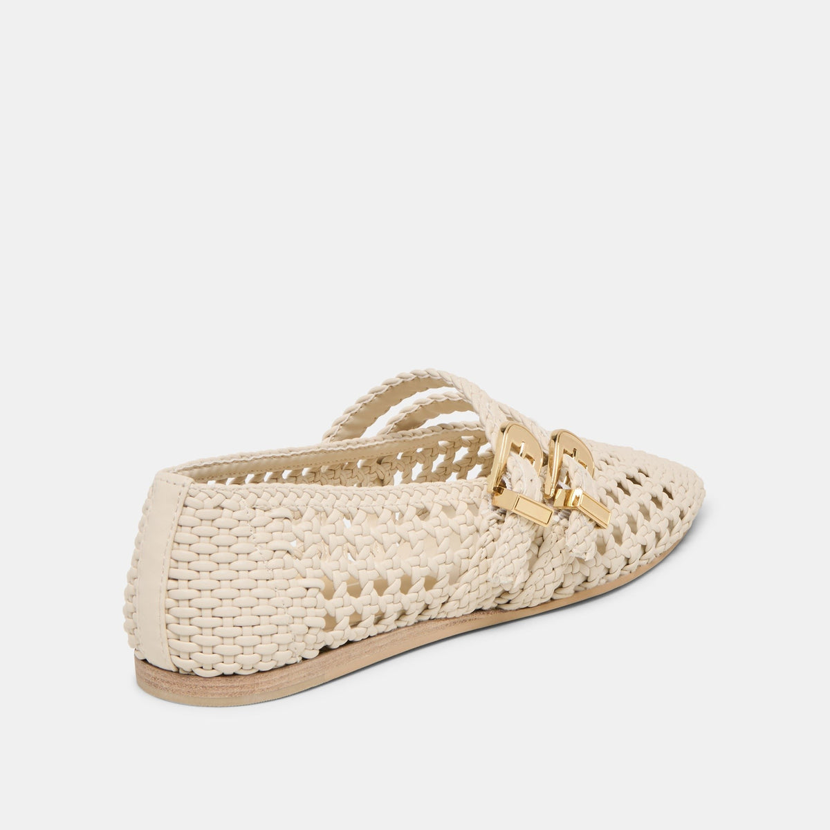 BAYLEE WOVEN BALLET FLATS CREME WOVEN STELLA