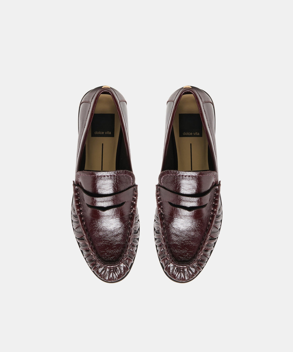 BAXEN LOAFERS OXBLOOD LEATHER