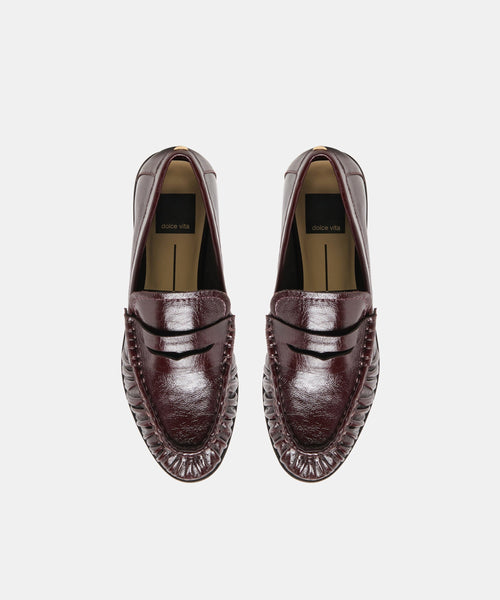 BAXEN LOAFERS OXBLOOD LEATHER
