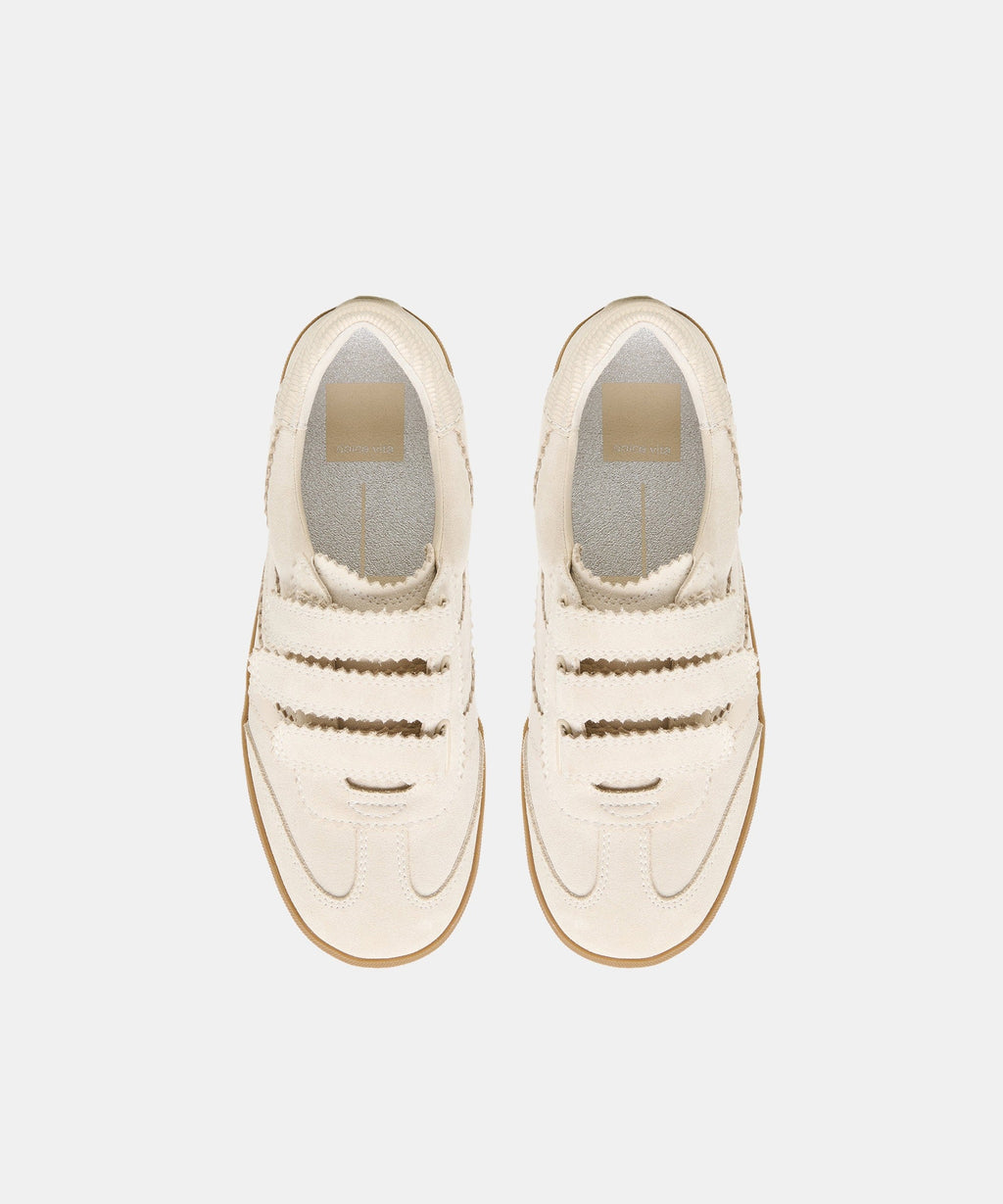 MERIT VELCRO SNEAKERS IVORY LEATHER