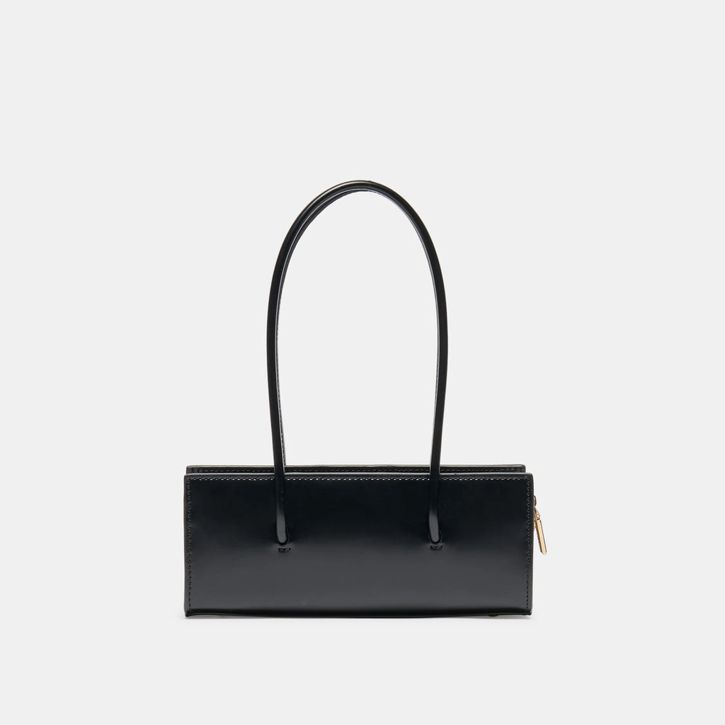 BESTIE HANDBAG BLACK LEATHER