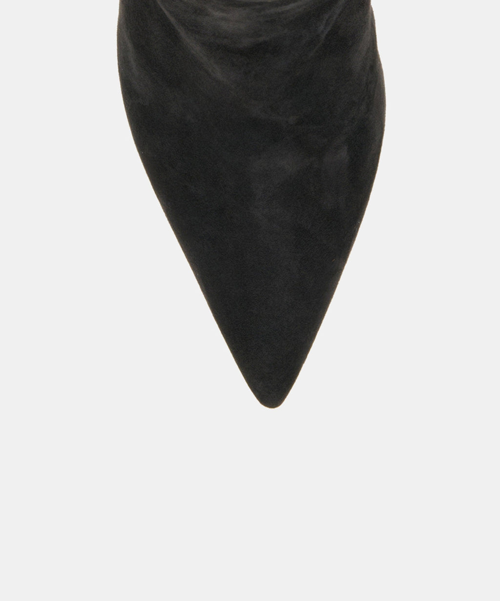 DANITY BOOTIES ONYX SUEDE
