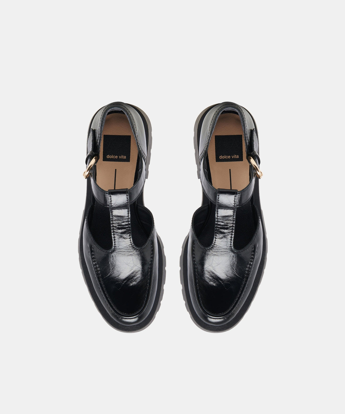EMILIO FLATS MIDNIGHT CRINKLE PATENT LEATHER