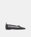 KORY BALLET FLATS BLACK LEATHER