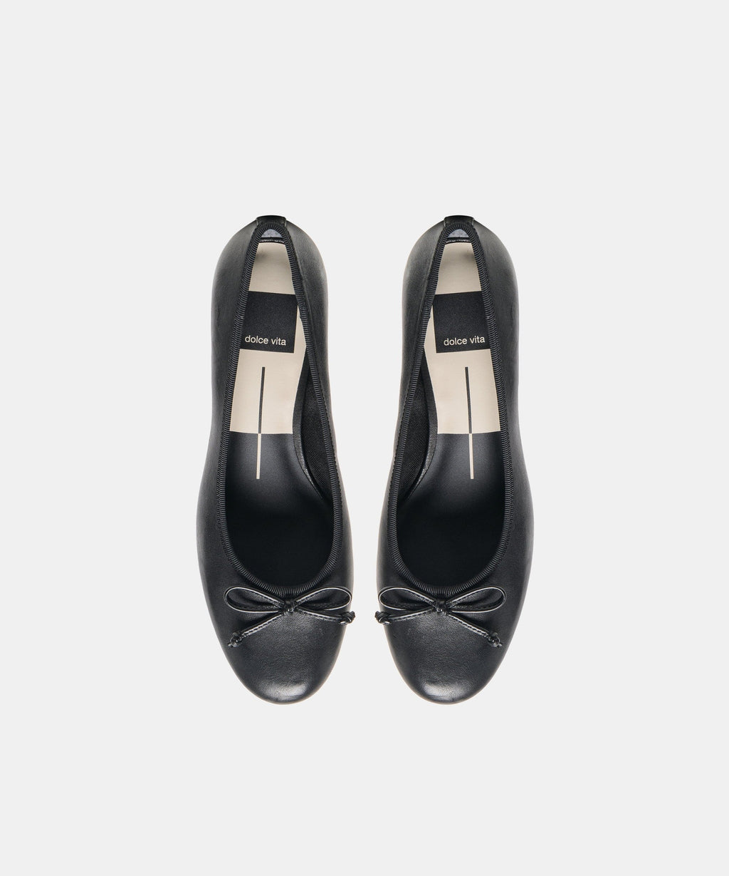 RITLA MID HEELS BLACK LEATHER