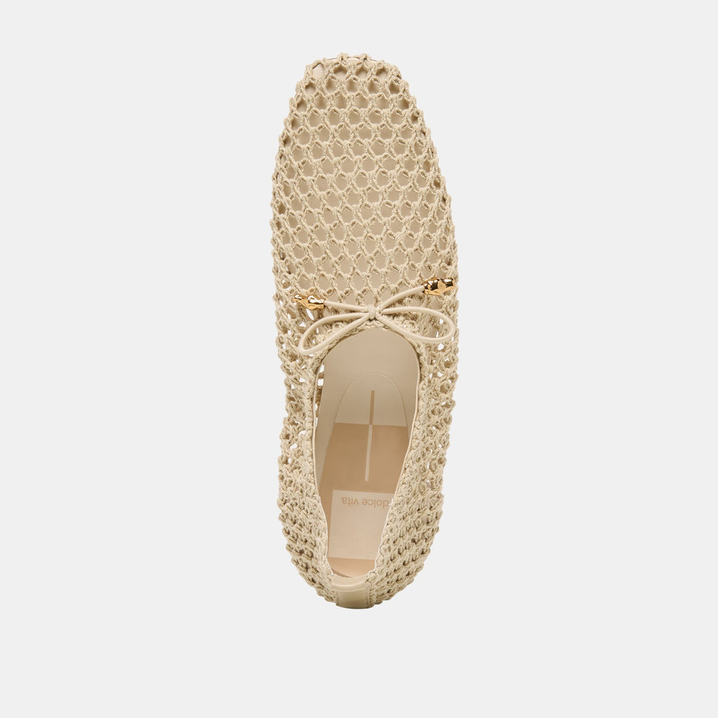 KAYLYN FLATS OATMEAL CROCHET