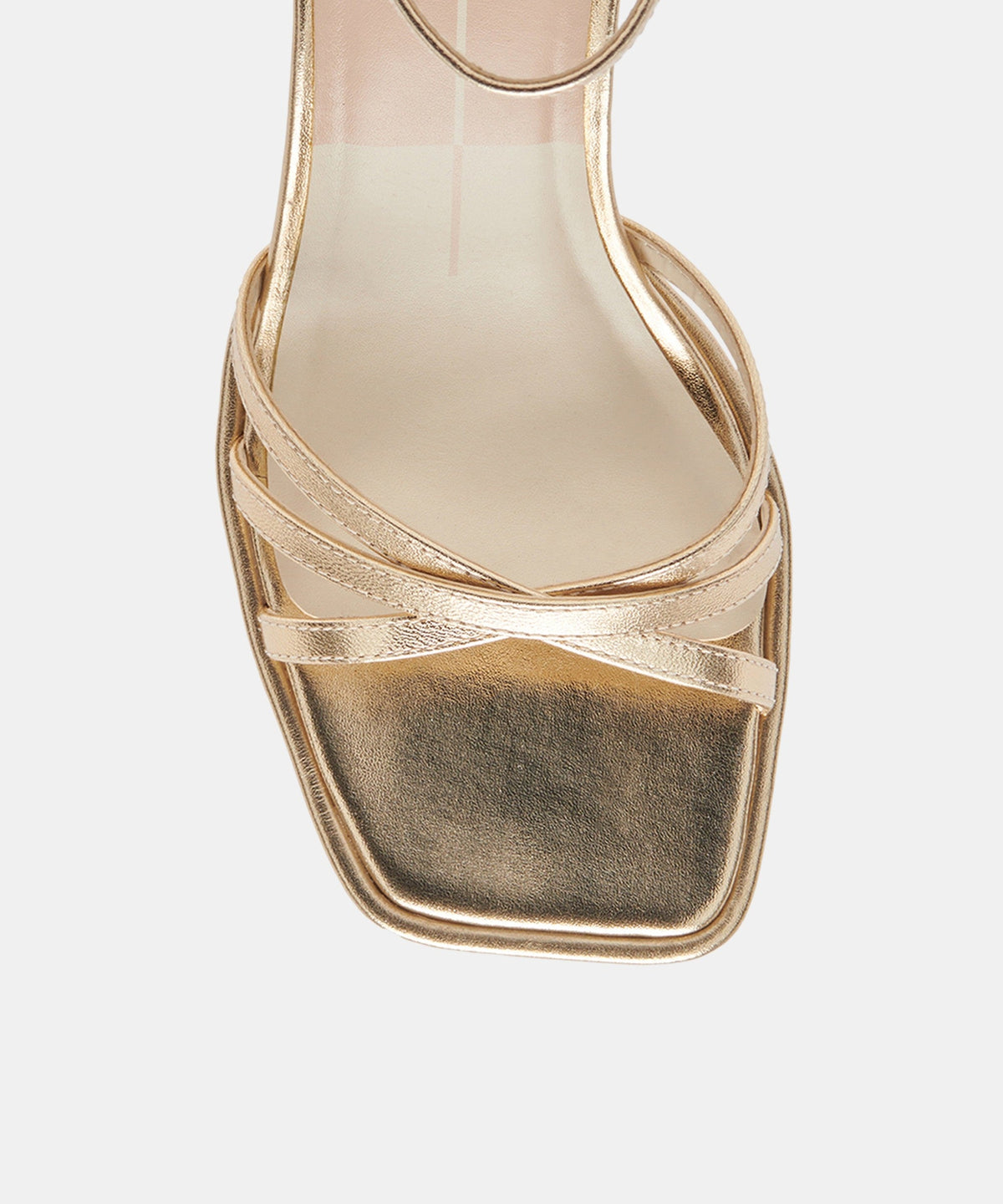 MANJI HEELS LIGHT GOLD METALLIC LEATHER