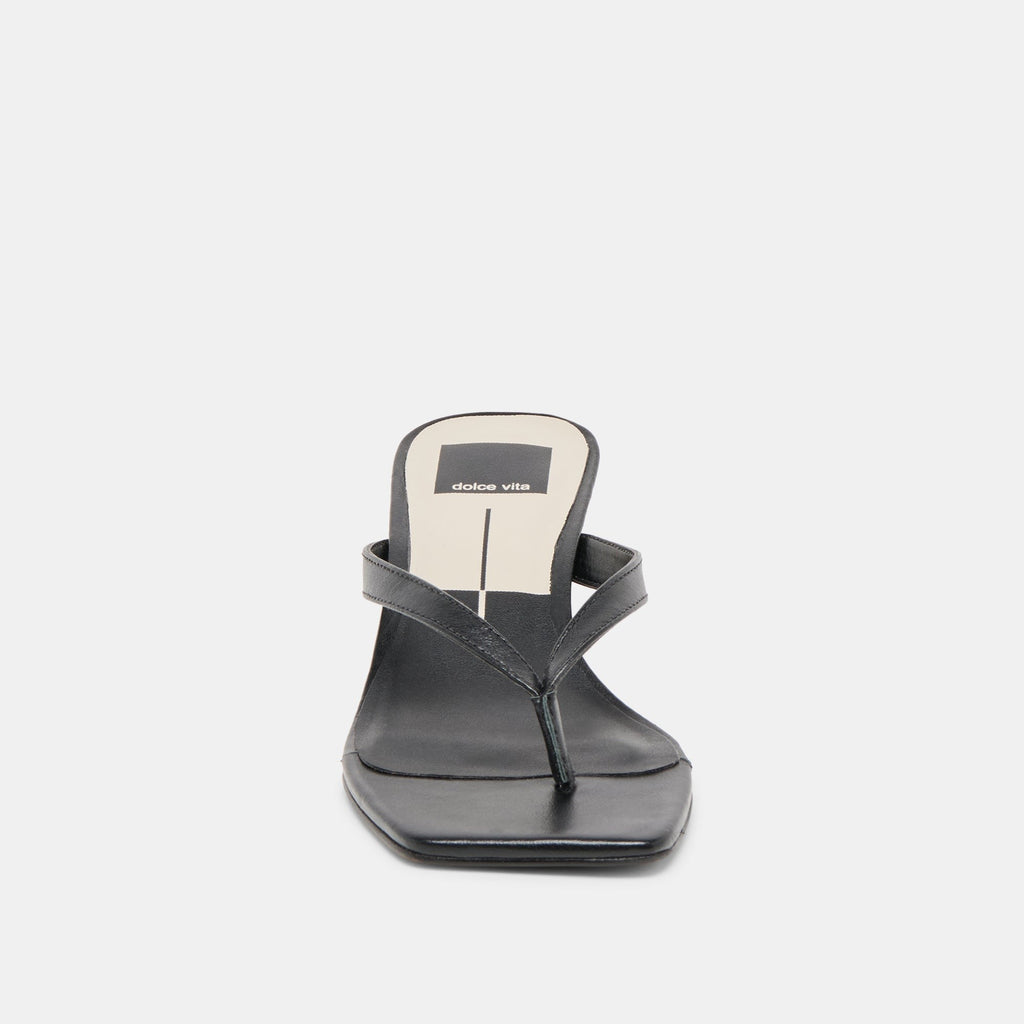 RAMIA HEELS BLACK LEATHER