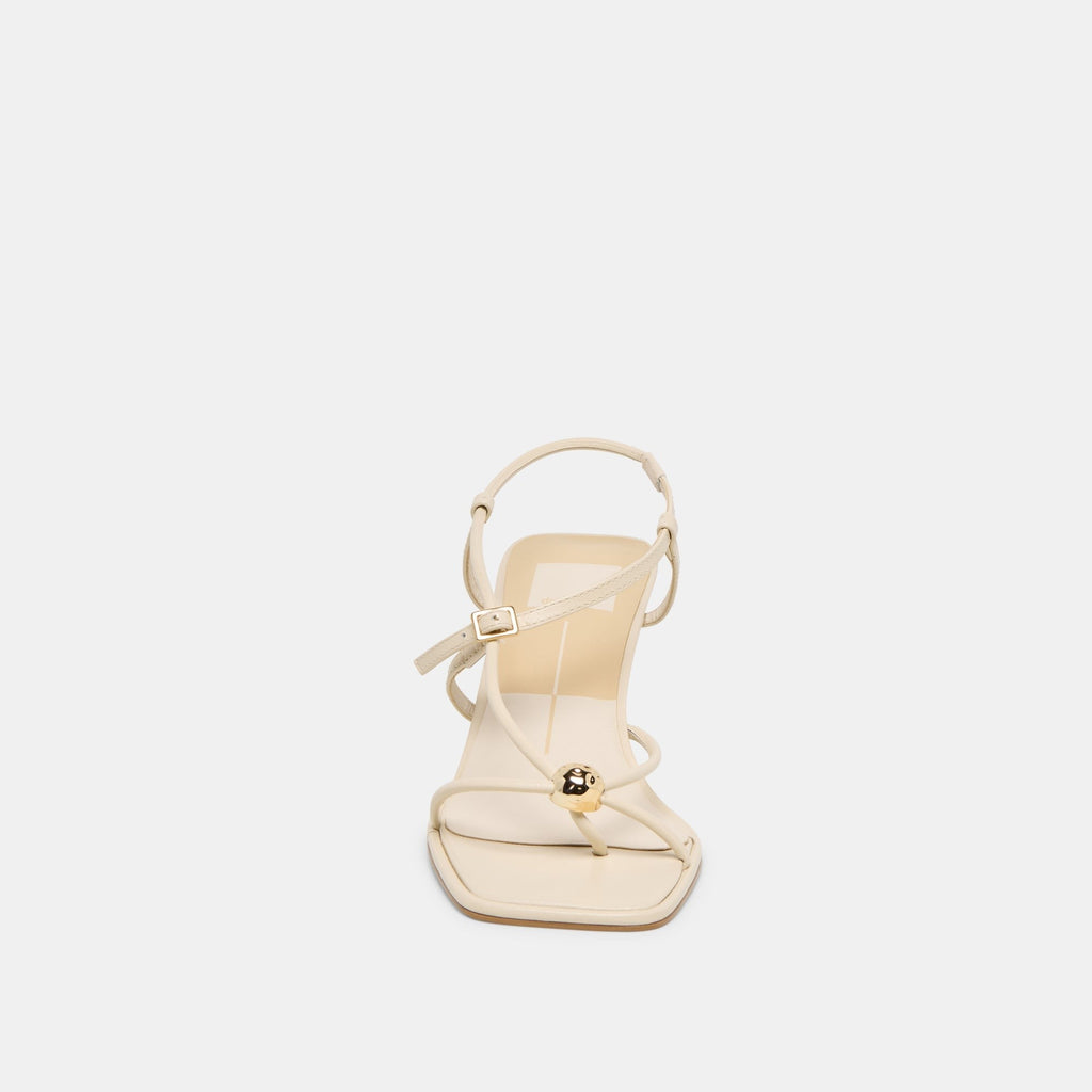 MYLEE HEELS CREME LEATHER
