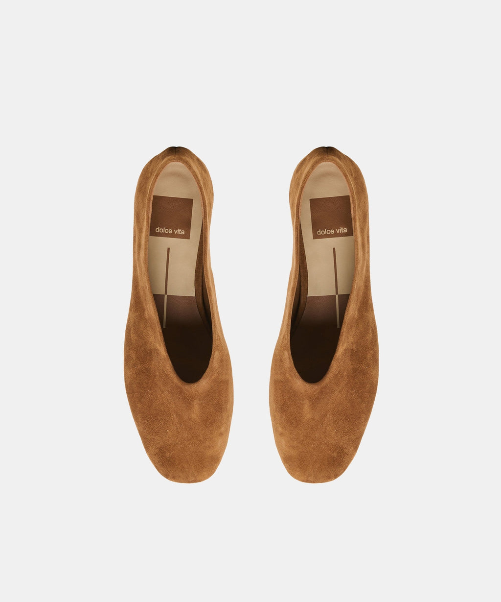 ANDEY HEELS BROWN SUEDE