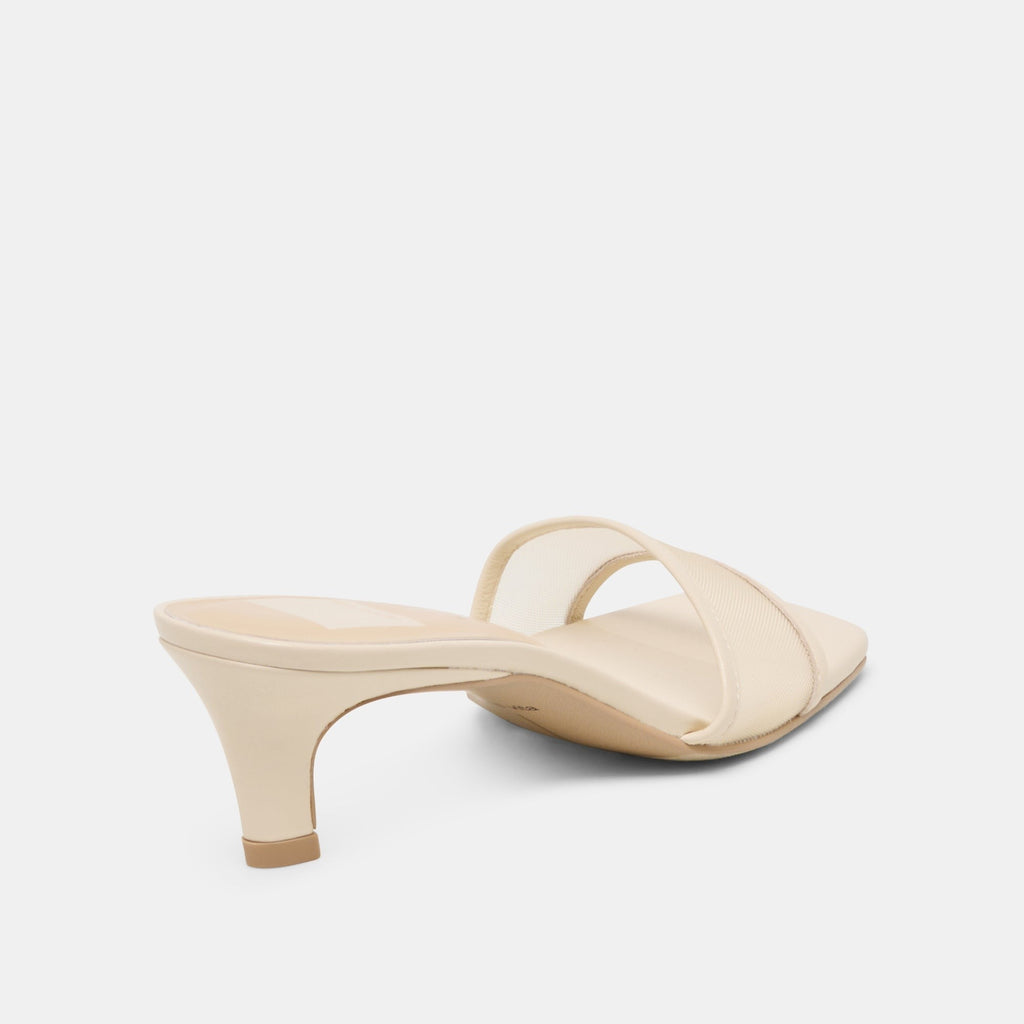 REXA MESH HEELS CREME MESH