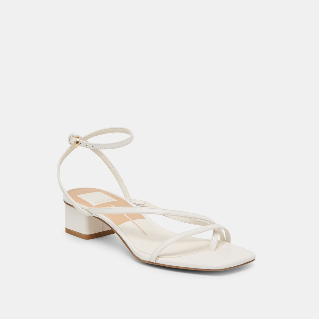 KARLOS SANDALS TRUE WHITE LEATHER