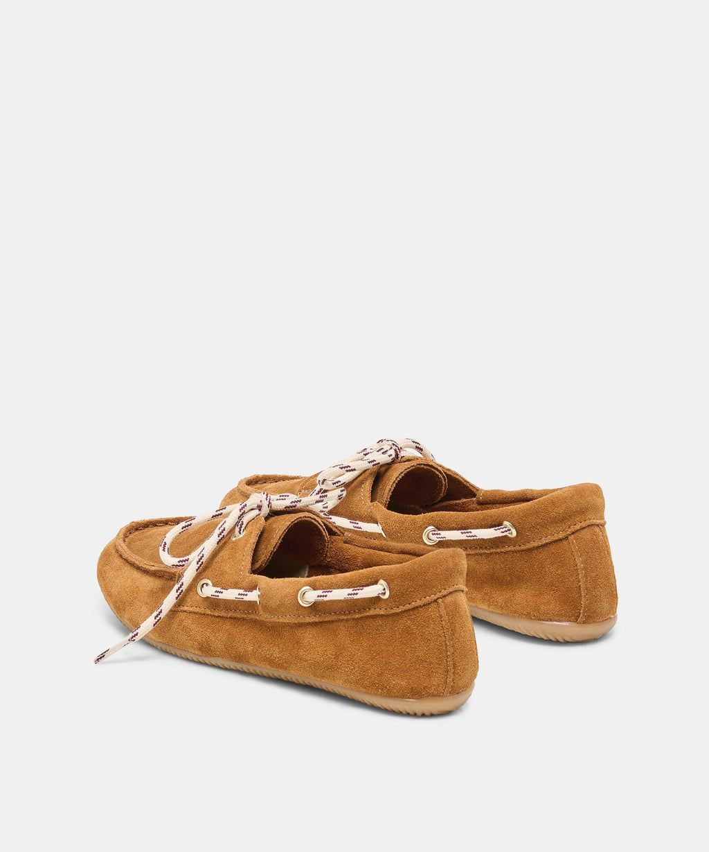 FLORAH LOAFERS TAN SUEDE