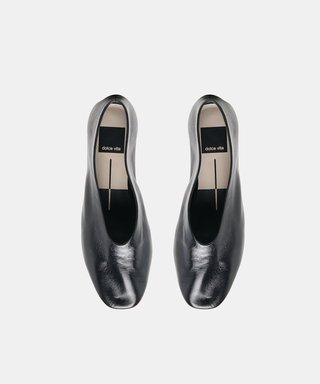 ANDEY HEELS BLACK LEATHER
