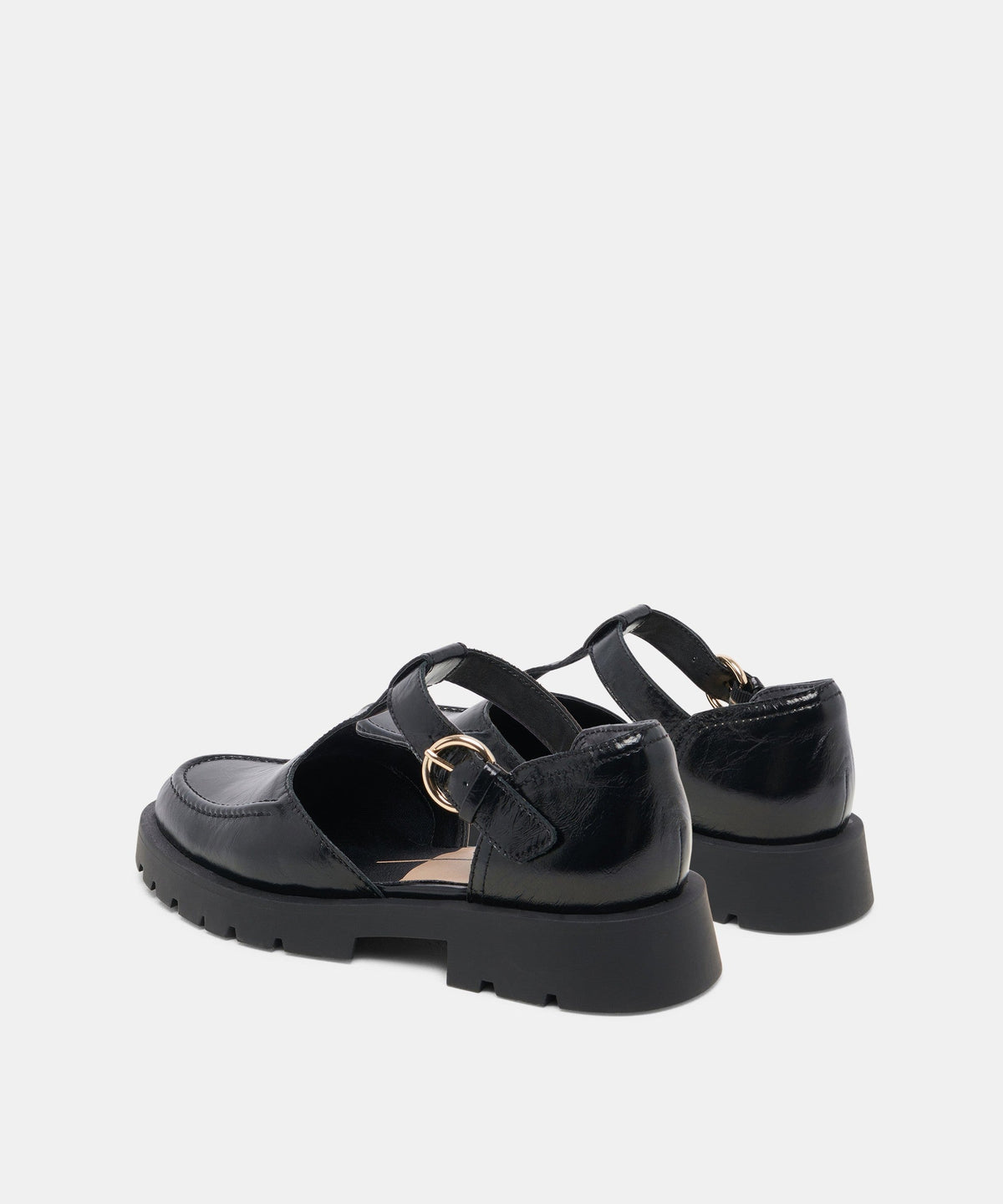 EMILIO FLATS MIDNIGHT CRINKLE PATENT LEATHER