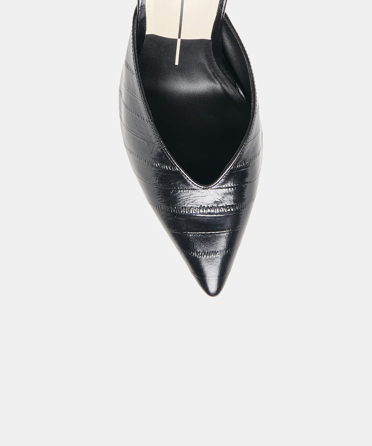 KENTIN HEELS NOIR EMBOSSED LEATHER
