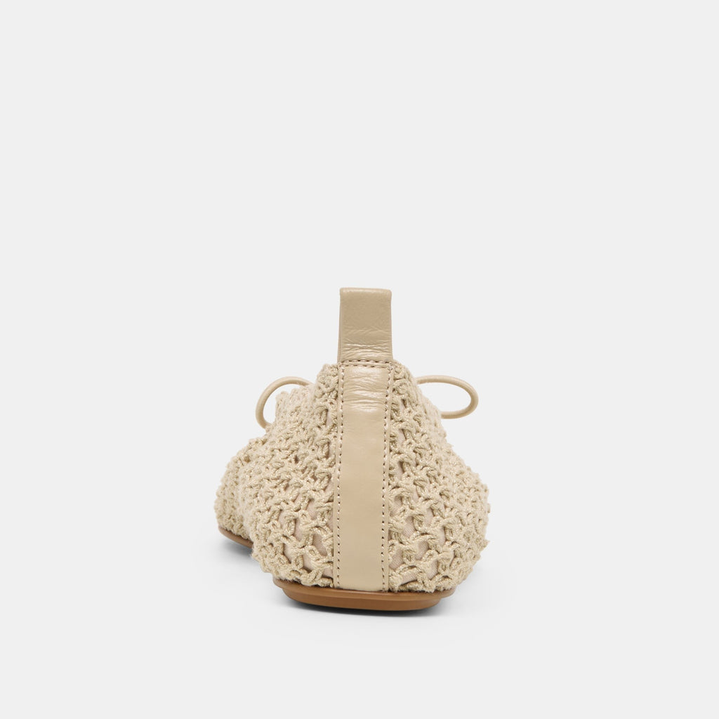 KAYLYN FLATS OATMEAL CROCHET