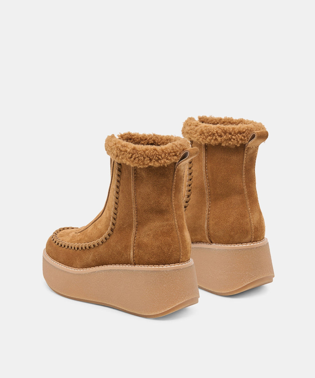 ROBEN BOOTS LT BROWN SUEDE