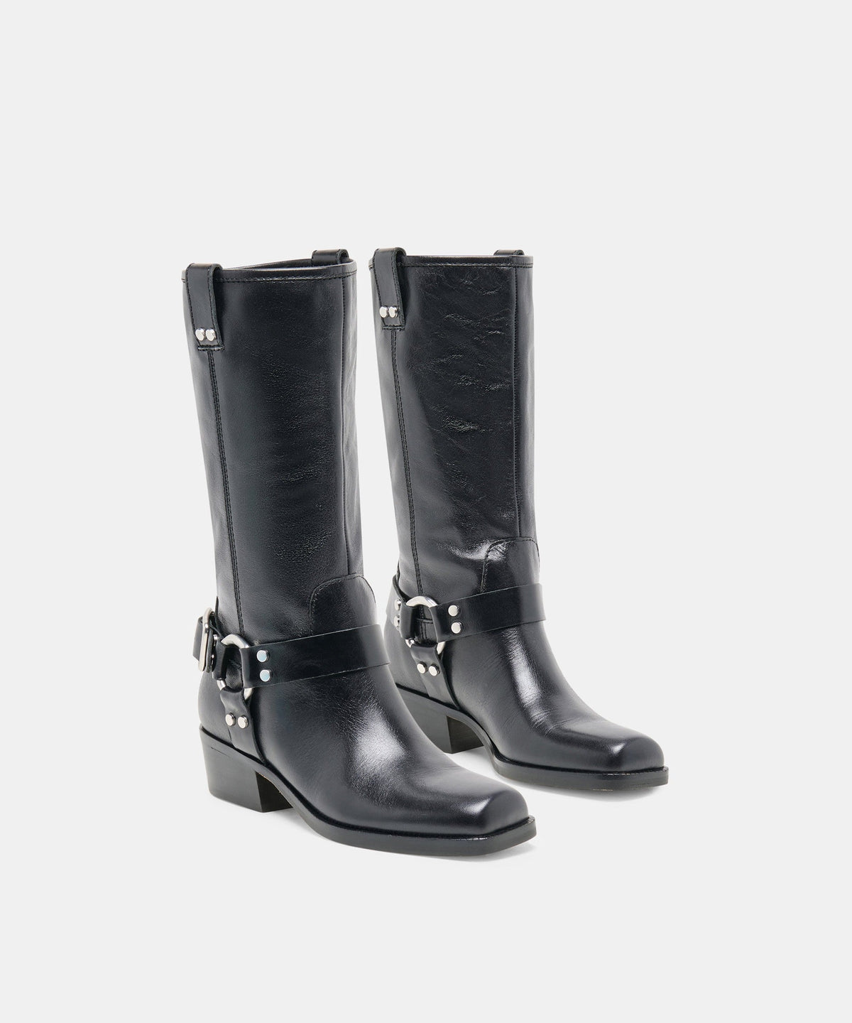 ROLAN BOOTS BLACK PATENT LEATHER