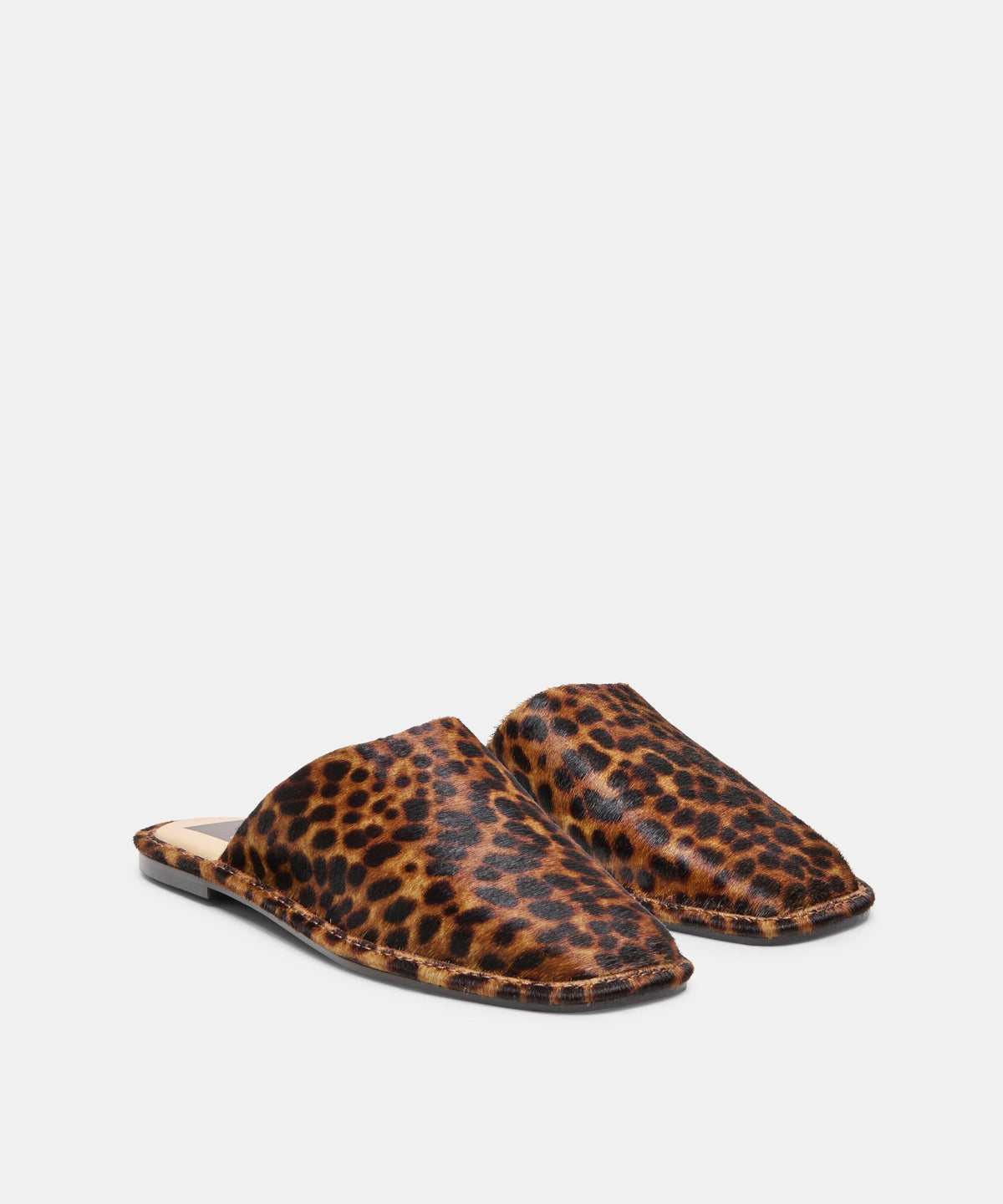 PHIRA FLATS DK LEOPARD CALF HAIR