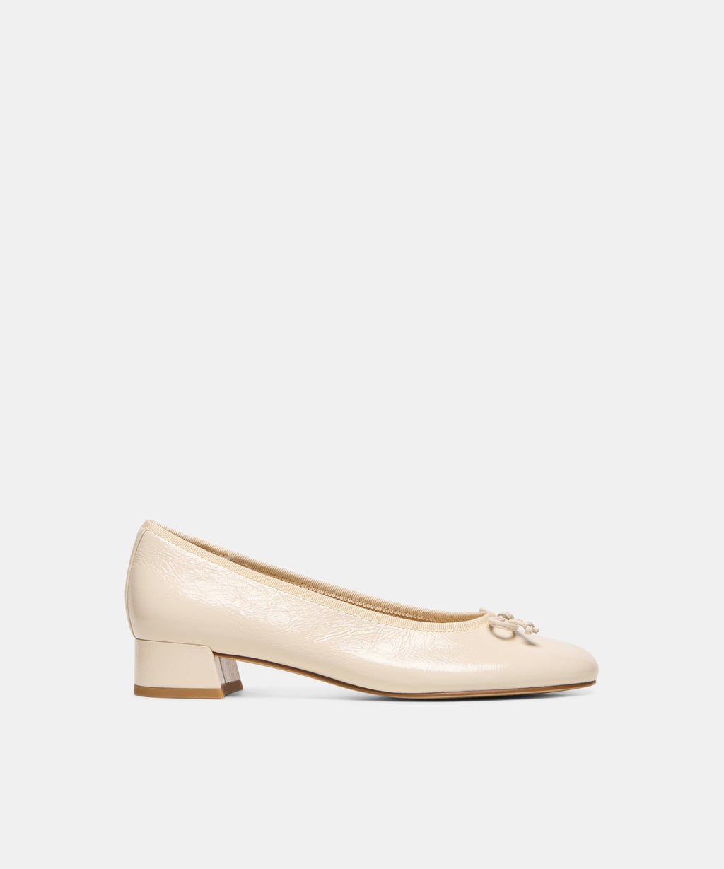 RITLA MID HEELS ALABASTER LEATHER
