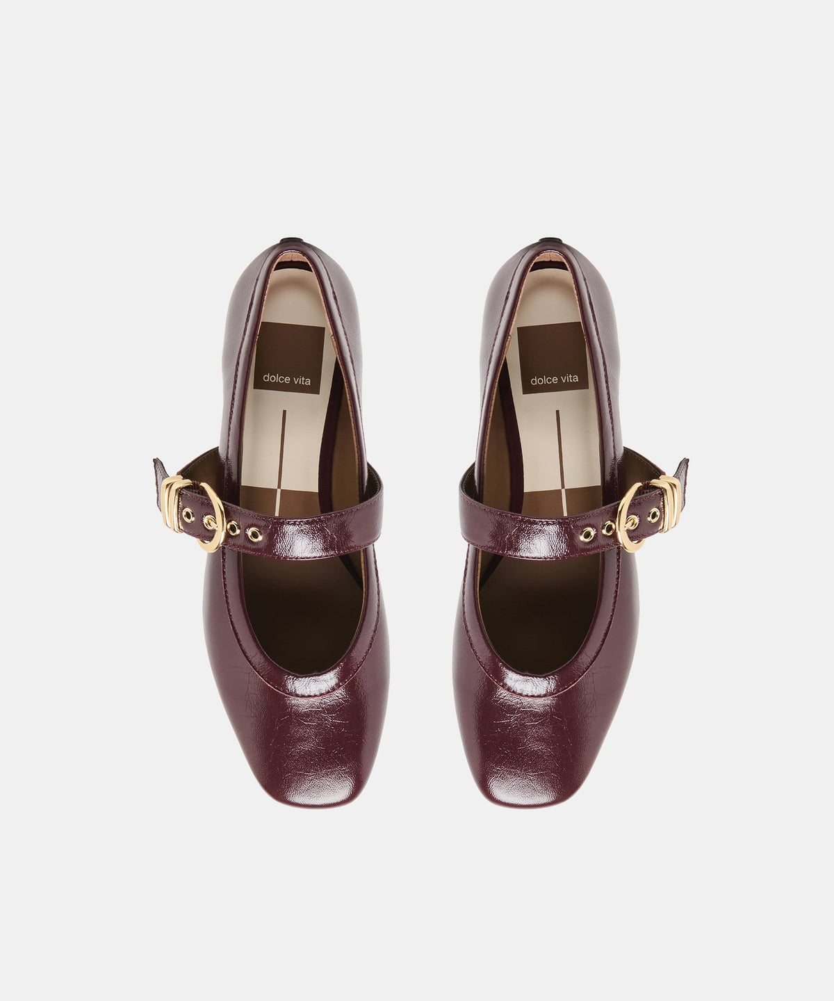 MIKEL BALLET FLATS PLUM LEATHER