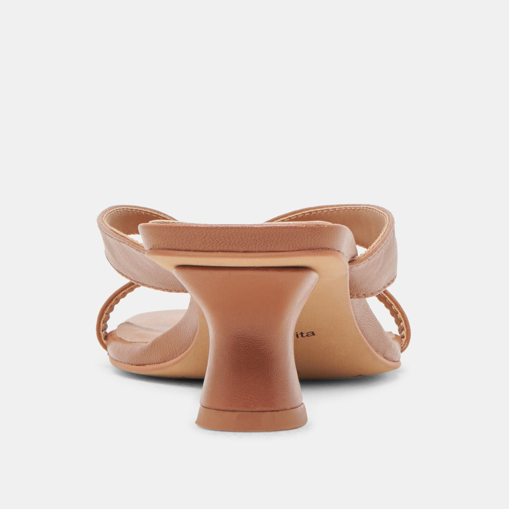 BREVEL WIDE HEELS SADDLE LEATHER