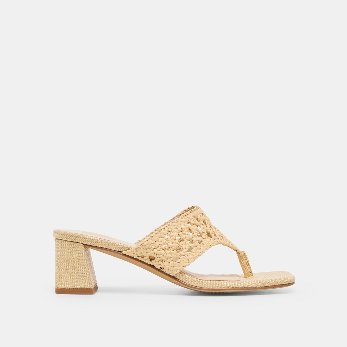 BARLO HEELS LT NATURAL WOVEN RAFFIA