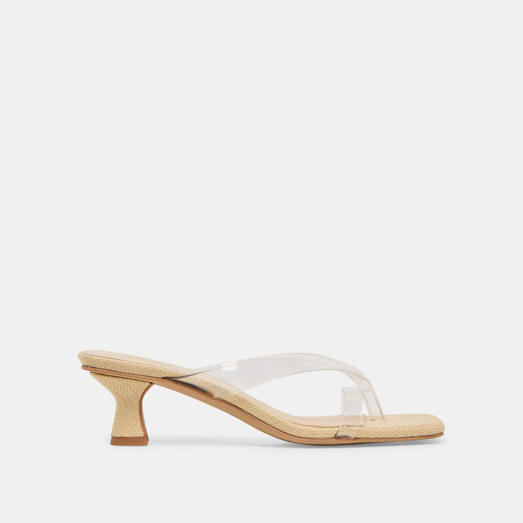 BREVEL VINYL HEELS CRYSTAL JELLY