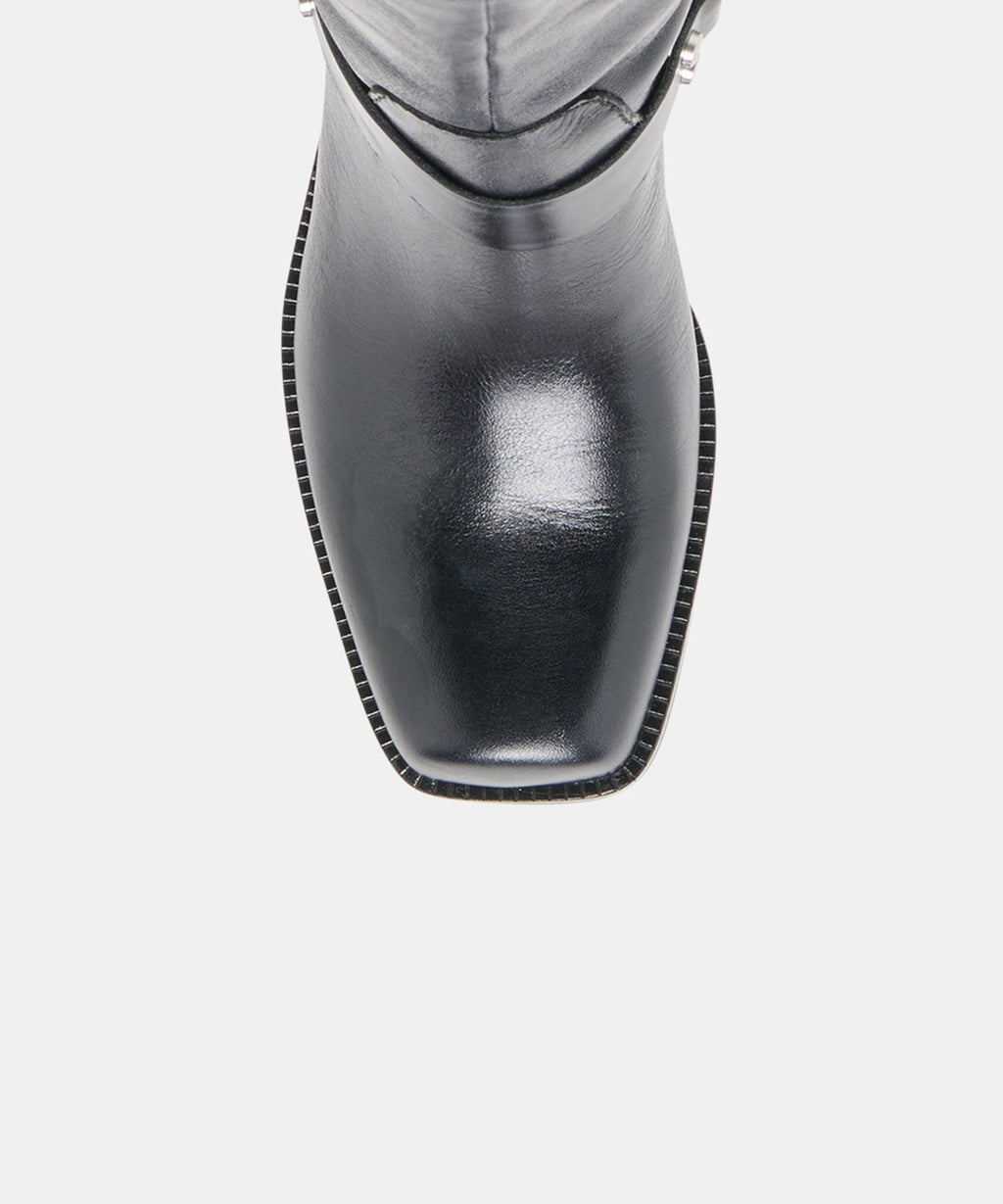 ROLAN BOOTS BLACK PATENT LEATHER