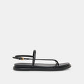 DOM SANDALS BLACK LEATHER