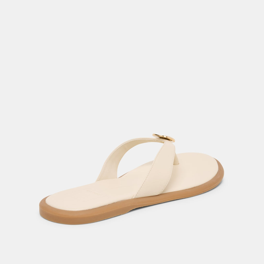JAINA SANDALS BONE LEATHER