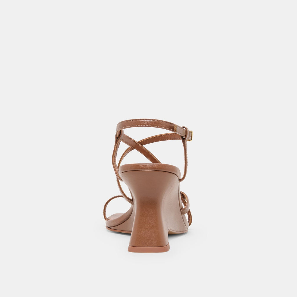 AYLEE WEDGES COGNAC LEATHER