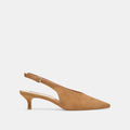 ALENNA HEELS LT BROWN SUEDE