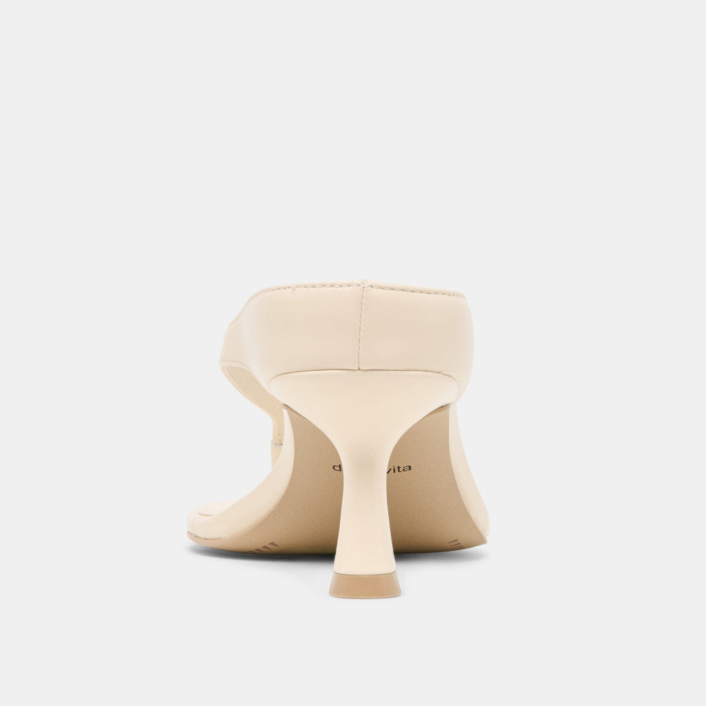 DOREEN HEELS BONE LEATHER