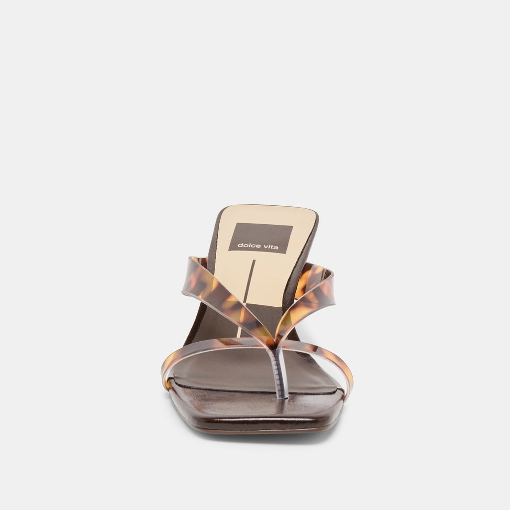 BREVEL VINYL HEELS TORTOISE JELLY