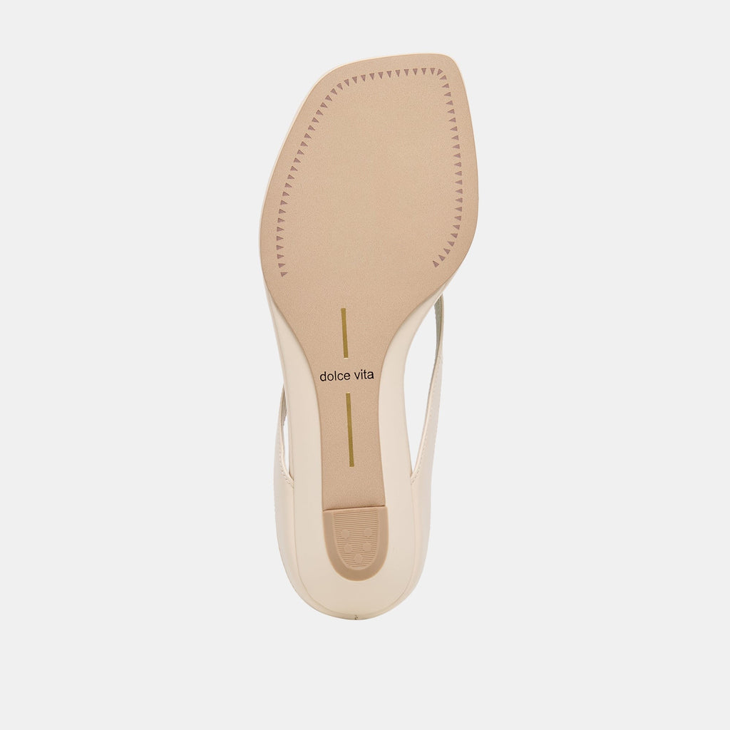 GIZEL SANDALS BONE LEATHER