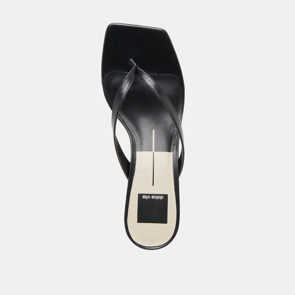 RAMIA HEELS BLACK LEATHER