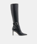 KINZY NARROW CALF BOOTS BLACK LEATHER