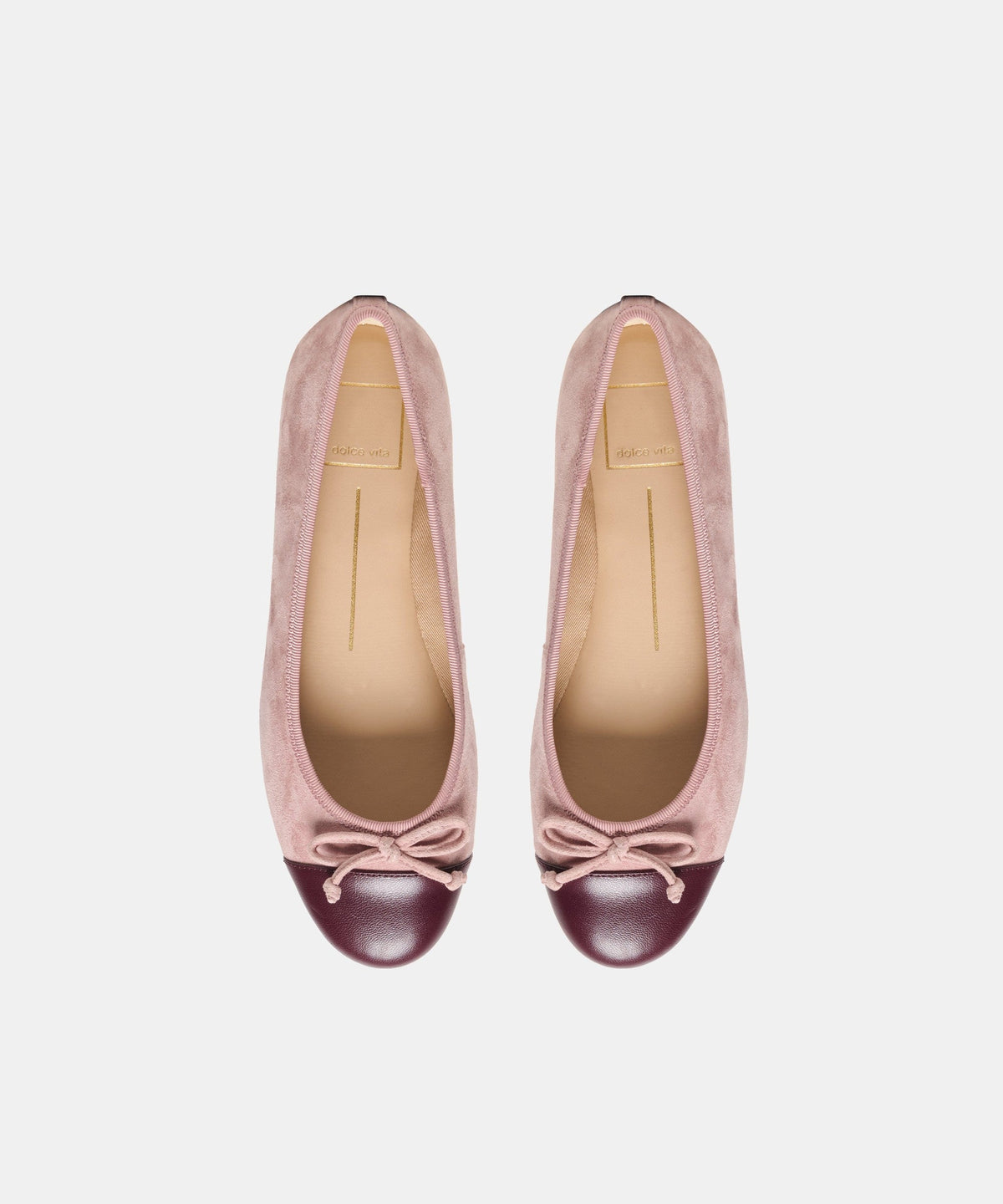 RITLA CAPTOE BALLET FLATS PINK SUEDE